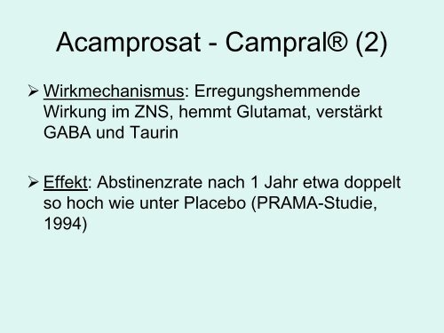 Medikamentöse Suchttherapie - PD Dr. med. Jürgen Unger (PDF)