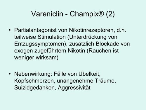 Medikamentöse Suchttherapie - PD Dr. med. Jürgen Unger (PDF)