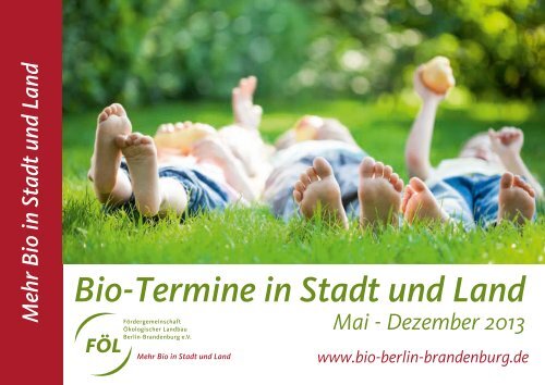 Bio-Termine in Stadt und Land - Fördergemeinschaft Ökologischer ...