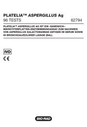 PLATELIA™ ASPERGILLUS Ag - Bio-Rad