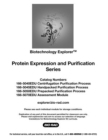 Protein Expression and Purification Series - Bio-Rad