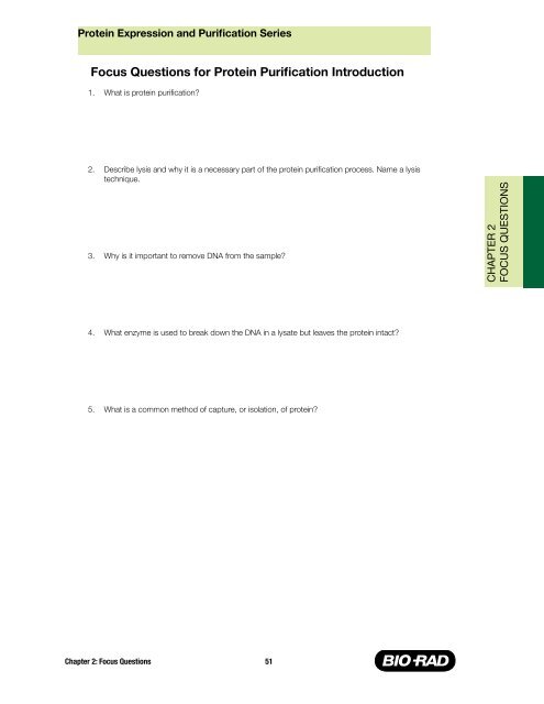 Protein Expression and Purification Series - Bio-Rad