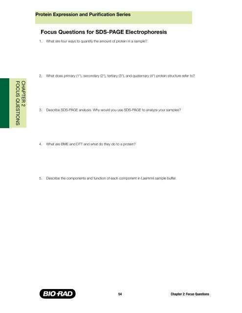 Protein Expression and Purification Series - Bio-Rad