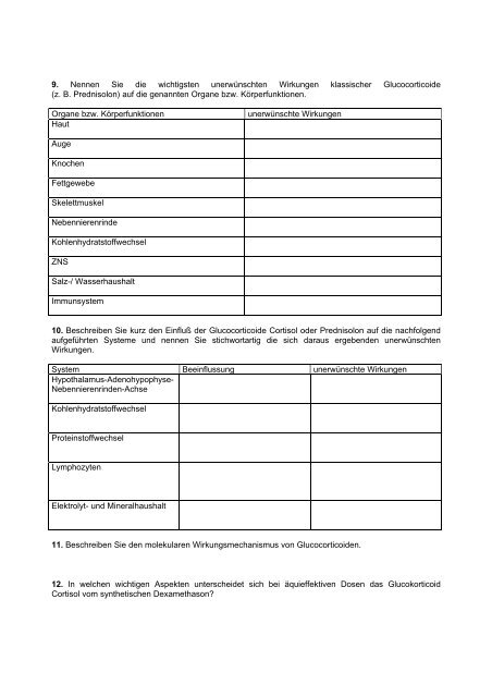 2.Klausur - Biochemie - Nachhilfe