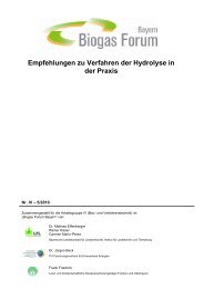 Empfehlungen zu Verfahren der Hydrolyse in der Praxis