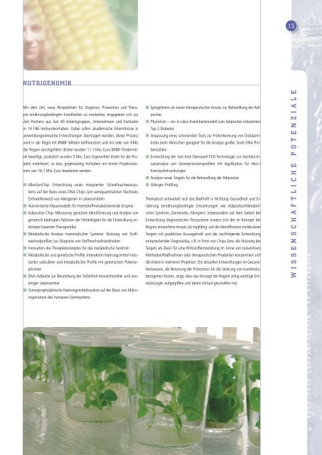 Biotech Report Berlin-Brandenburg 2004/2005 - Biotechnologie.de