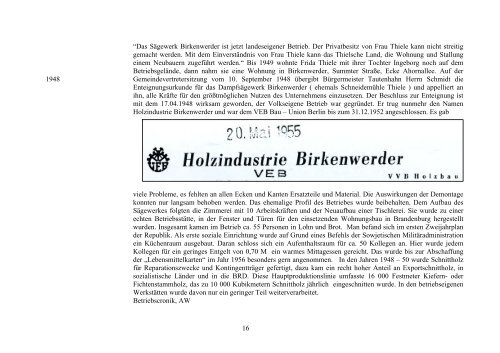 Download Birkenwerder 1355 bis 1989 – alltägliche Geschichten!