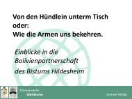 Einblicke in die Bolivienpartnerschaft (PDF, 2,5 MB - Bistum ...