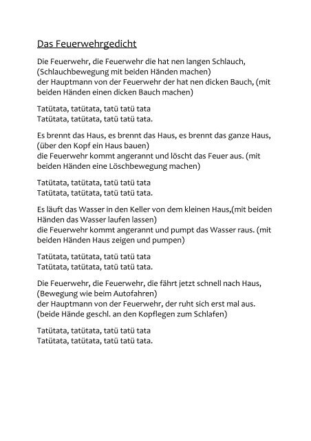 Das Feuerwehr Gedicht - Bistum Mainz