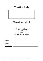 Musikschule Musikkunde 1 Übungstest