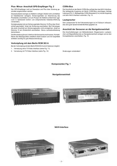 Berlin RCM 303 A - Blaupunkt