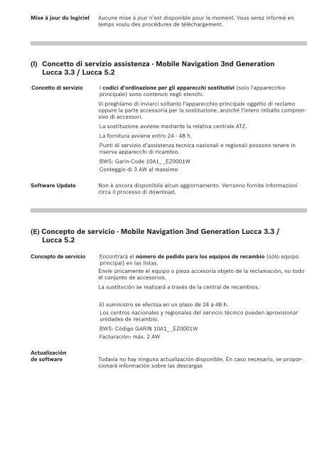 Technische Info 2006 - Blaupunkt