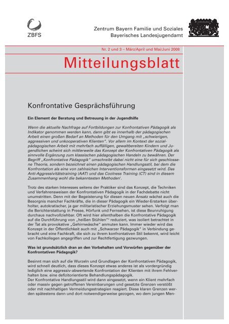 Konfrontative Gesprächsführung - Bayerisches Landesjugendamt ...