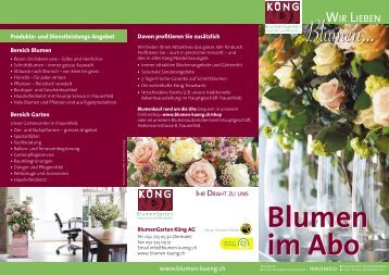 Blumen im Abo - BlumenGarten Küng