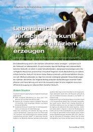 Lebensmittel tierischer Herkunft - BMELV-Forschung