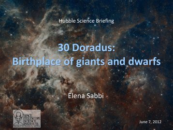 30 Doradus: Birthplace of giants and dwarfs - HubbleSOURCE