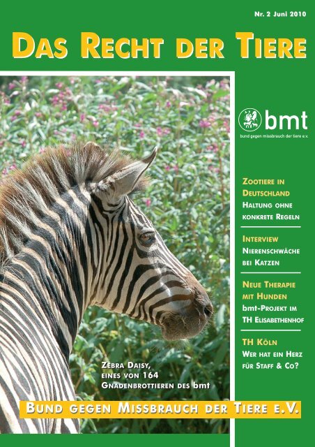 RdT 1/2010 - Bund gegen Missbrauch der Tiere