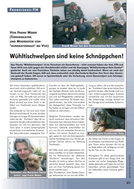 RdT 1/2010 - Bund gegen Missbrauch der Tiere