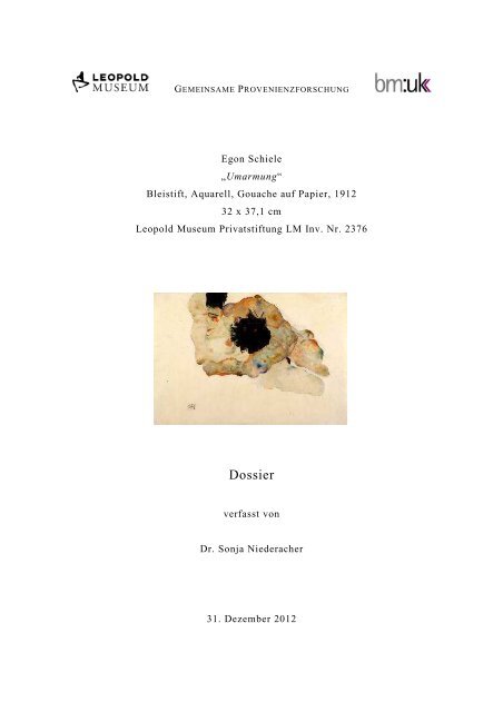 Leopold Museum-Privatstiftung: Dossier, Egon Schiele, Umarmung