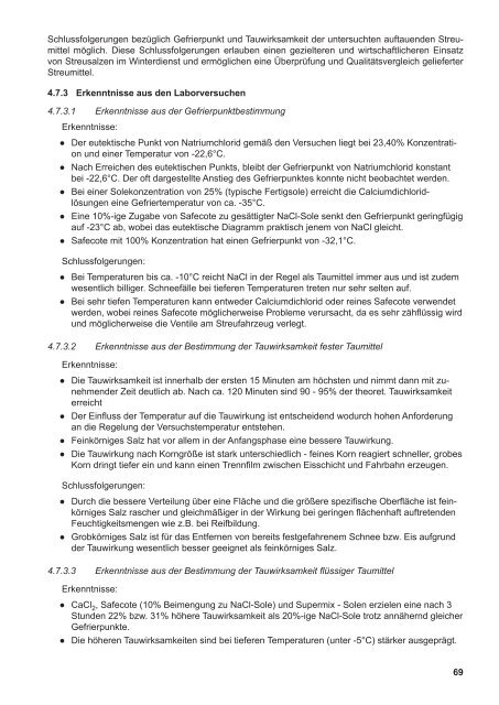 Forschungsbericht "Optimierung der Feuchtsalzstreuung" [barrierearm]