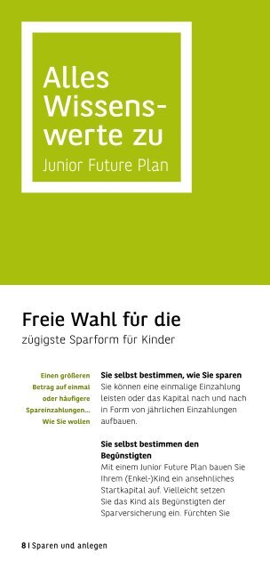 Junior Future Plan - BNP Paribas Fortis