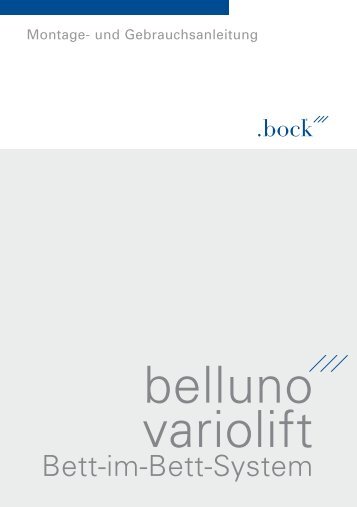 belluno variolift - bock