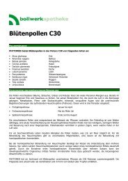 Blütenpollen C30 - Bollwerkapotheke