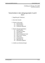 Tastschreiben in den Jahrgangsstufen 5 und 6 Teil II