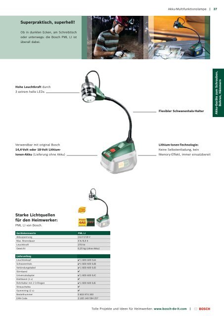 Download (PDF - 34,3 MB) - Bosch Elektrowerkzeuge für Heimwerker