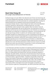 Factsheet Bosch Solar Energy (PDF)