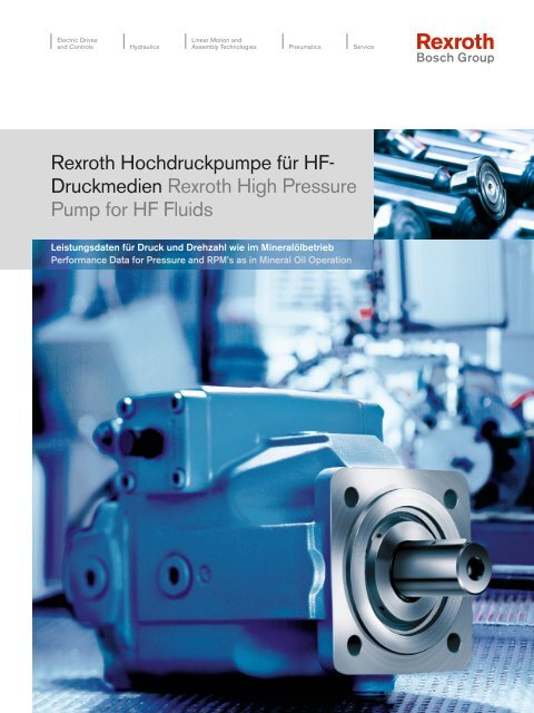 Druckmedien Rexroth High Pressure Pump for HF ... - Bosch Rexroth
