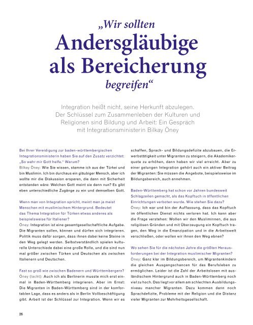 Islam In Baden-WürttemBerg - Robert Bosch Stiftung