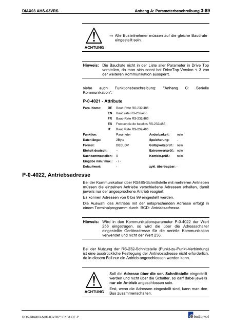 FWA-DIAX03-AHS-03VRS-MS - Bosch Rexroth