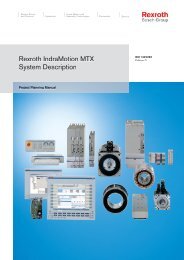 Rexroth IndraMotion MTX - Bosch Rexroth