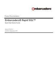 Rapid SQL Quick Start Guide.book - Embarcadero Technologies