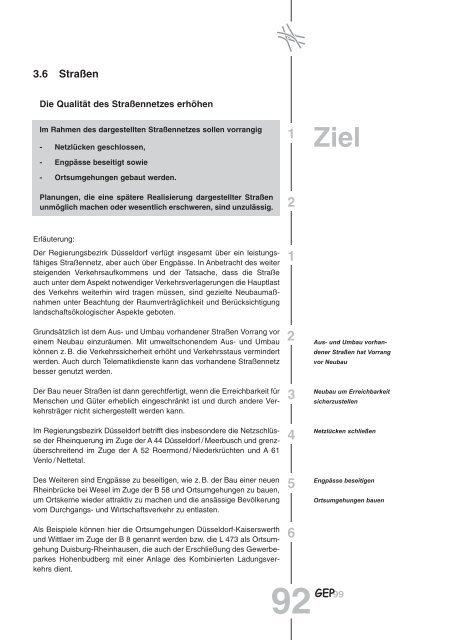 Gebietsentwicklungsplan GEP 99 - Bezirksregierung Düsseldorf