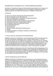 Newsletter Bremer Friedensforum 12/31. Juli 2007 (Weiterleitung ...