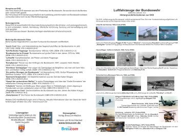 Luftfahrzeuge der Bundeswehr - Verlag Breucom-Medien