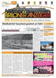 Nachrichten aus - Briloner Anzeiger