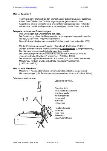 Was ist Technik