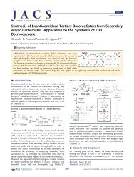 Synthesis of Enantioenriched Tertiary Boronic Esters from ...