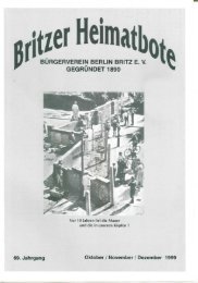 burgerverein berlin britz ev gegründet 1890 - Britzer Bürgerverein