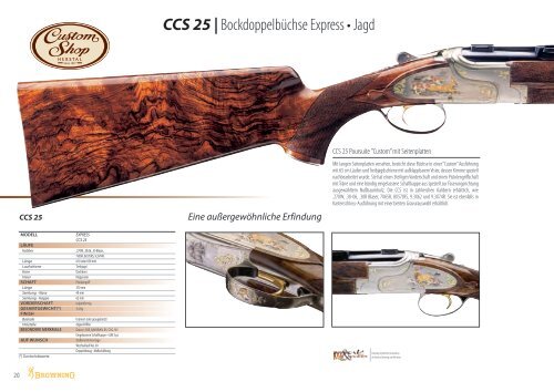 CCS 25 | Bockdoppelbüchse Express • Jagd