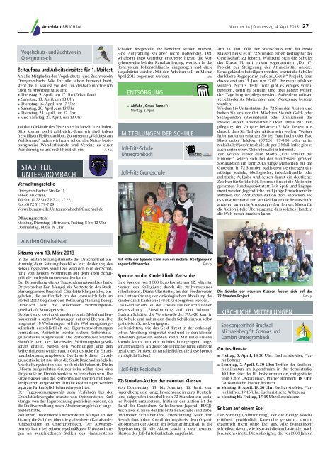 Amtsblatt KW 14/2013 - Bruchsal