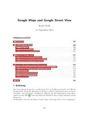 Google Maps und Google Street View - Universität Siegen