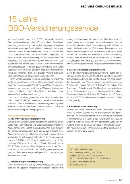 Österreich Sport Nr. 4/2011 - BSO