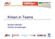 Workshop Dr. Amesberger / Mag. Meister - BSO