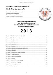 Baseball- und Softballverband Berlin/Brandenburg e.V. - BSVBB