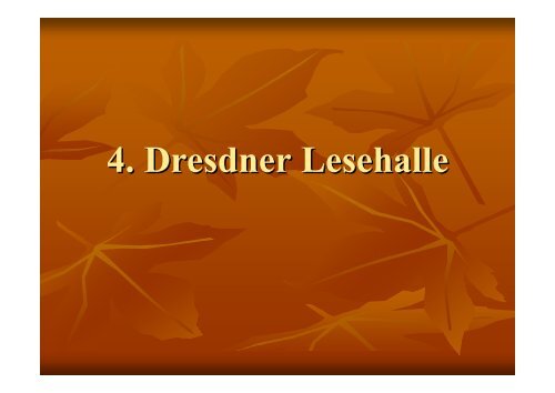 Dresdner Lesehalle - BSZ- Gesundheit.de