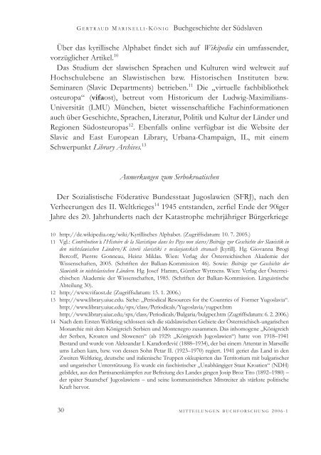 Mitteilungen der Gesellschaft für Buchforschung in Österreich 2006-1